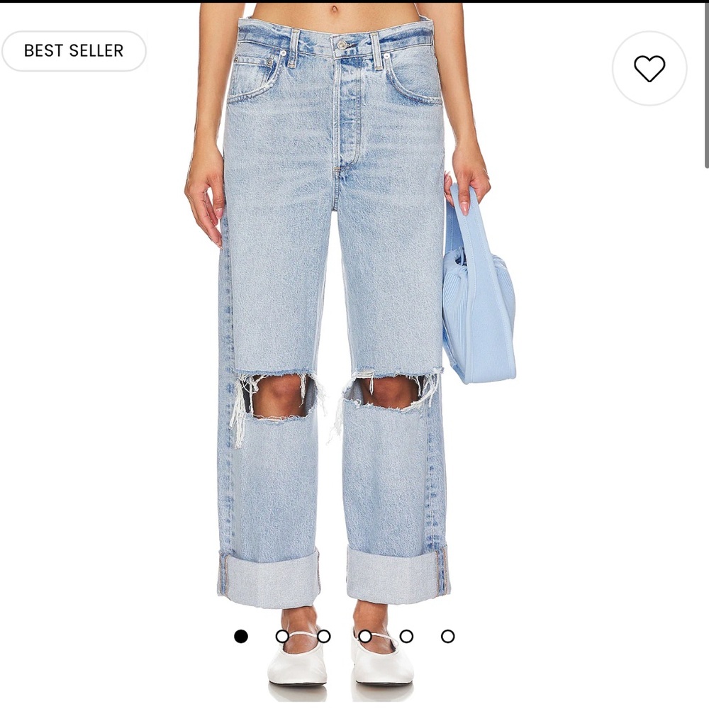 Citizens of Humanity Ayla Baggy Cuffed Crop in Pagoda